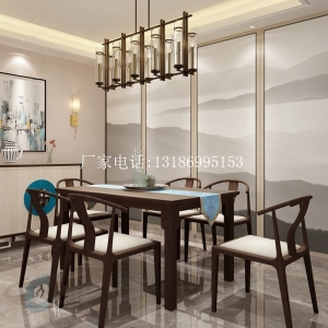 新中式餐桌椅組合--8324